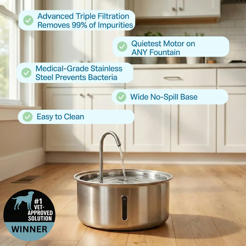 HydroPaws™ - The Smart Filtered Dog Fountain