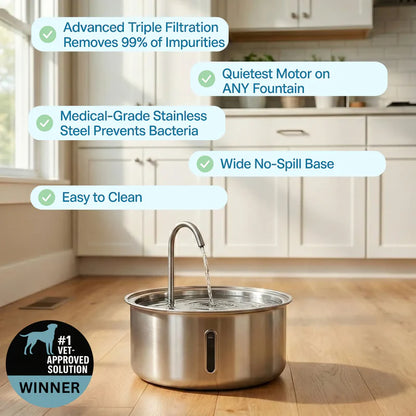 HydroPaws™ - The Smart Filtered Dog Fountain