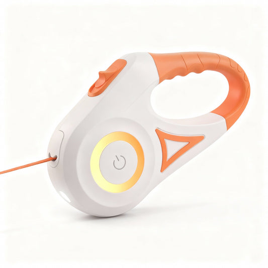Automatic LED Retractable Dog Leash with Flashlight