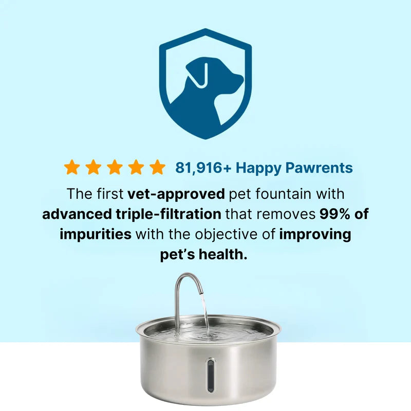 HydroPaws™ - The Smart Filtered Dog Fountain