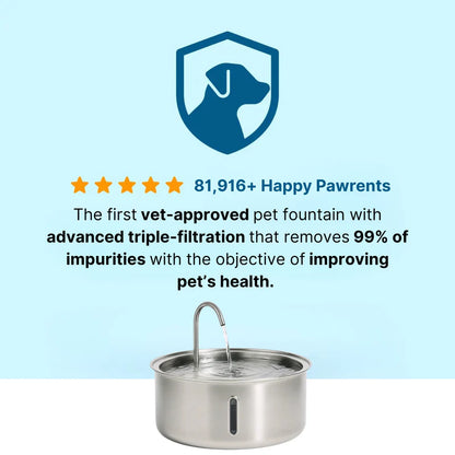 HydroPaws™ - The Smart Filtered Dog Fountain